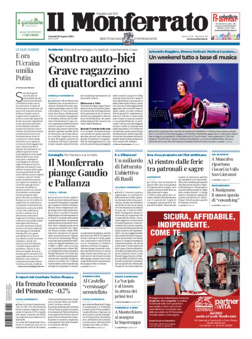 Il Monferrato - Edizione 63 del 23/08/2024